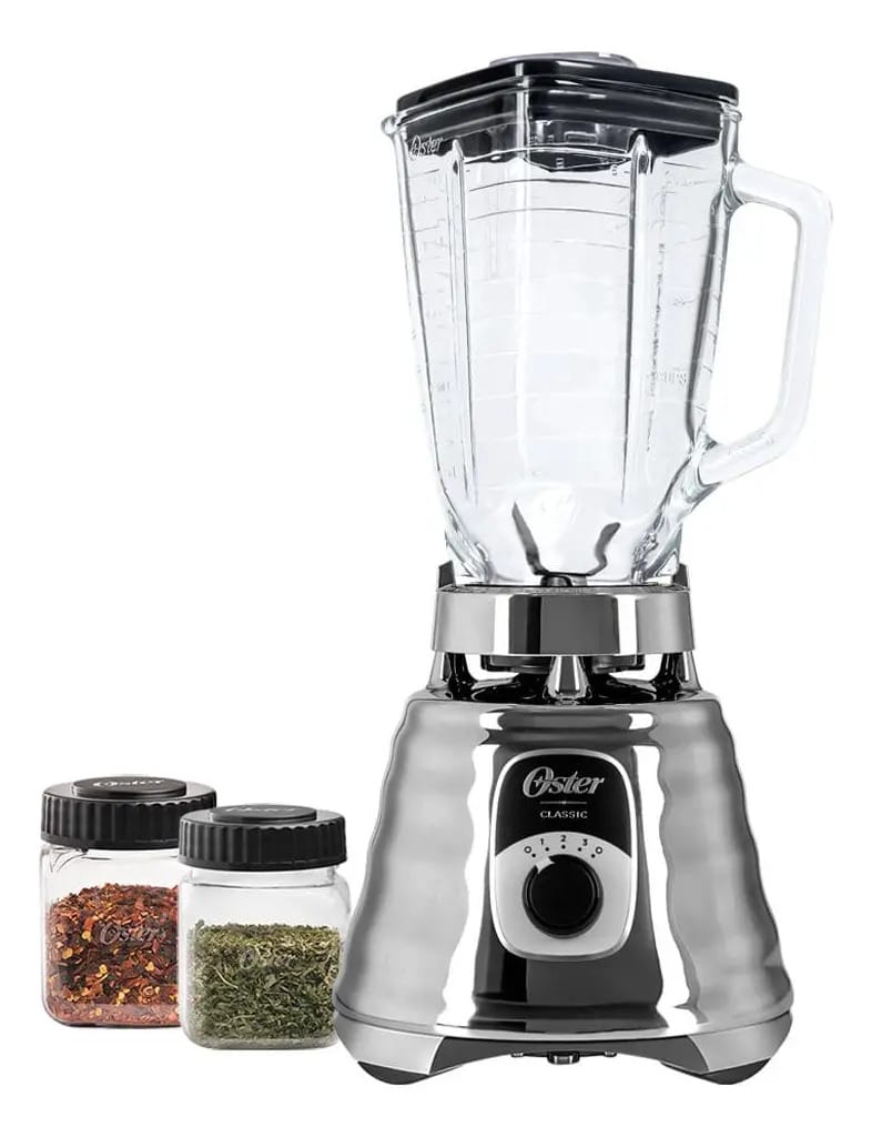 Liquidificador Oster Liquidificador KITOSTER268 prateado com jarra de vidro
