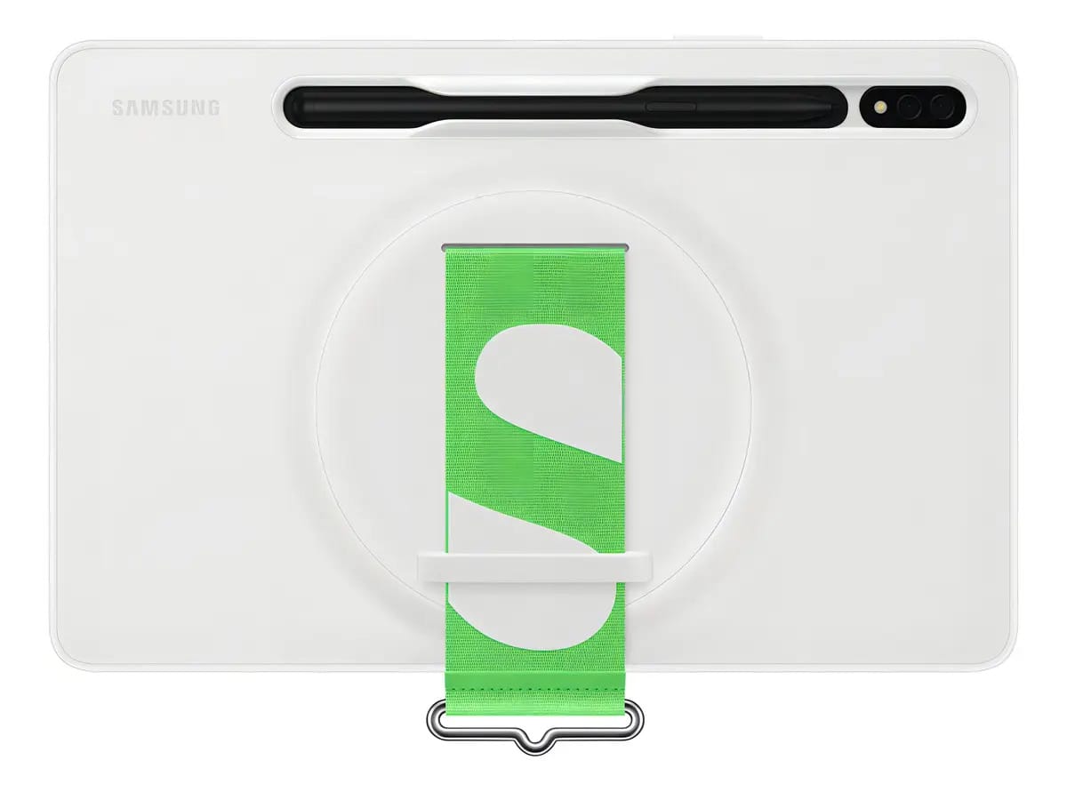 Capa com alça para Galaxy Tab S8 cor branca