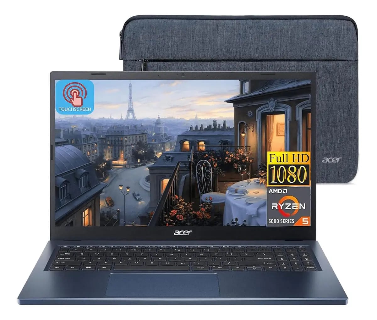Laptop Aspire 3 Com Tela Sensível Ao Toque Acer 2023, Tela