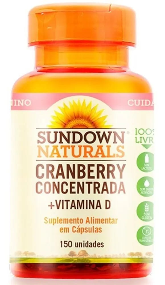 Cranberry Concentrada Vitamina D Sundown Naturals Importado