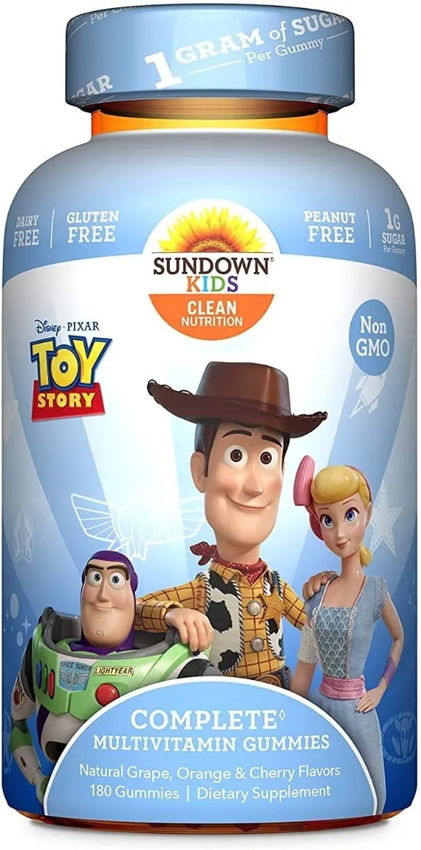 Gomas multivitamínicas Sundown Kids para crianças 180 unidades - Toystory
