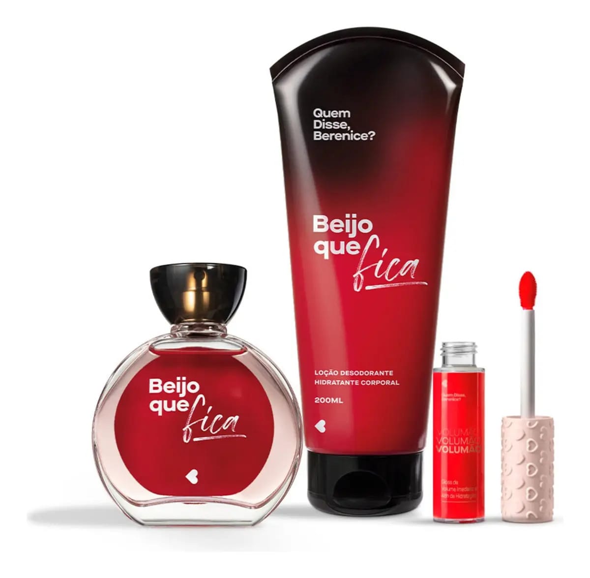 Quem Disse, Berenice? Qdb: Colônia 75ml + Loção 200ml + Gloss Labial Vermelho Volume da unidade 200 mL