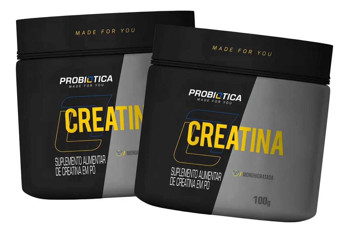 Kit 2x Creatina Pura 100g - Probiotica Sabor Sem Sabor