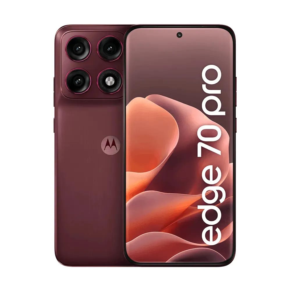 Smartphone Motorola Edge 70 Pro 5g - 512gb 24gb (12gb Ram+12gb Ram Boost), 4 Câmeras De 50mp, Tela 1.5k Extreme Amoled 144hz, Bateria 6500 Mah, Ip68/ip69 - Vinho