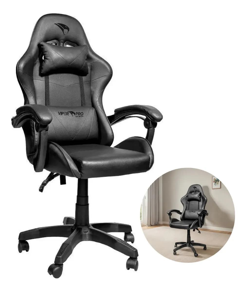 Cadeira Gamer Viper Pro Python Racer Preto