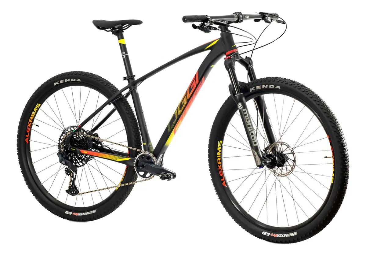 Bicicleta Mtb Oggi Big Wheel 7.6 12v 2021 Preto/verm/amarelo