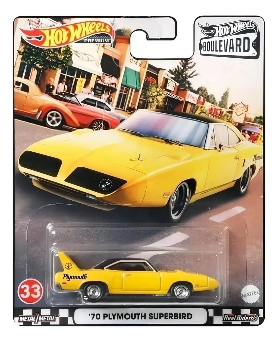 Hot Wheels 70 Plymouth Superbird - Boulevard 33 - Premium Cor Amarelo