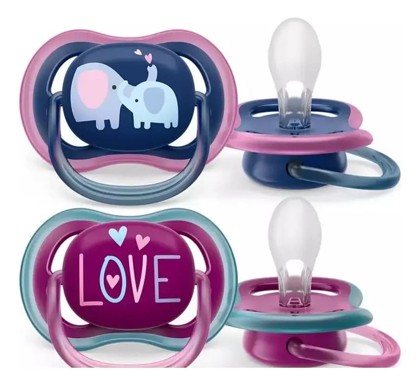 Chupetas Philips Avent Ultra Air Love Rosa Azul