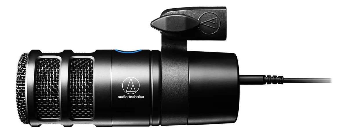 Microfone preto Audio-Technica AT2040USB