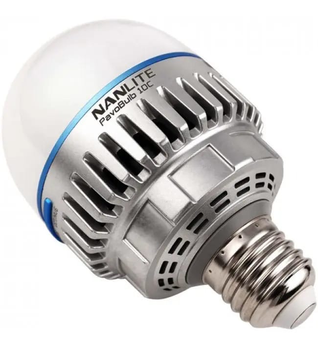 Kit Luz LED Nanlite PavoBulb 10C RGBWW Bicolor Ajustável CRI 95 DMX Bluetooth