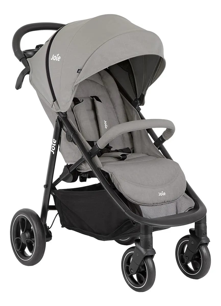 Carrinho de passeio reclinável Litetrax Pro Lightweight Joie Awning Upf 50+ cinza