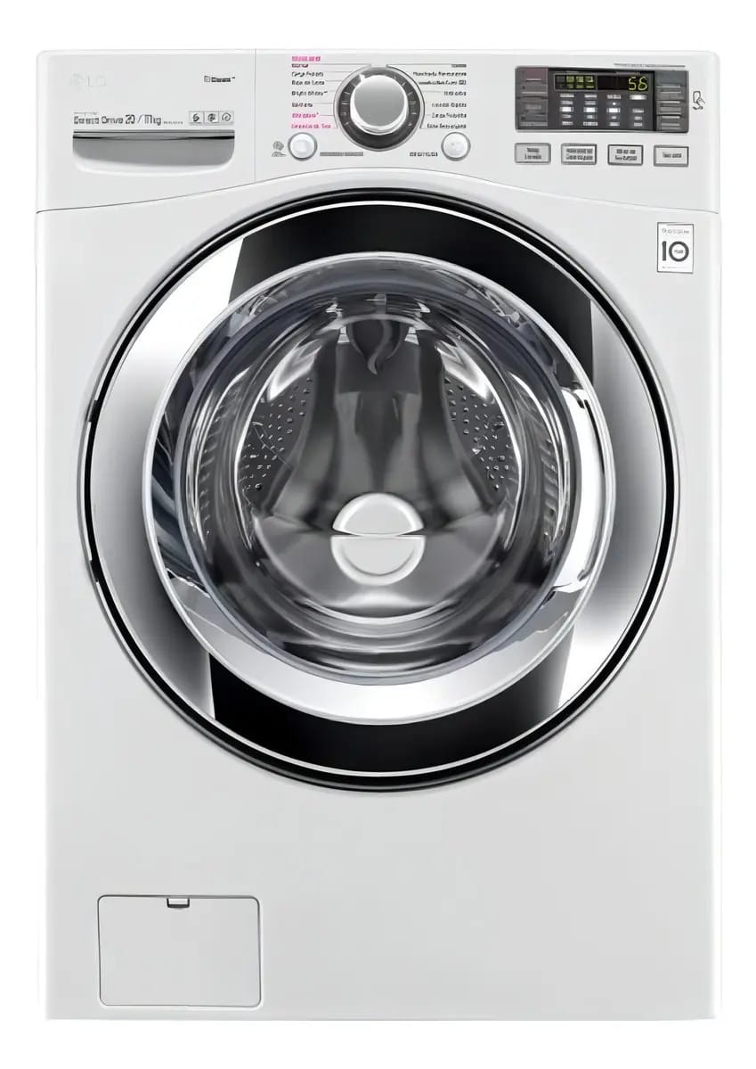 Lavadora-secadora automática LG WD20 inversor branco 20kg