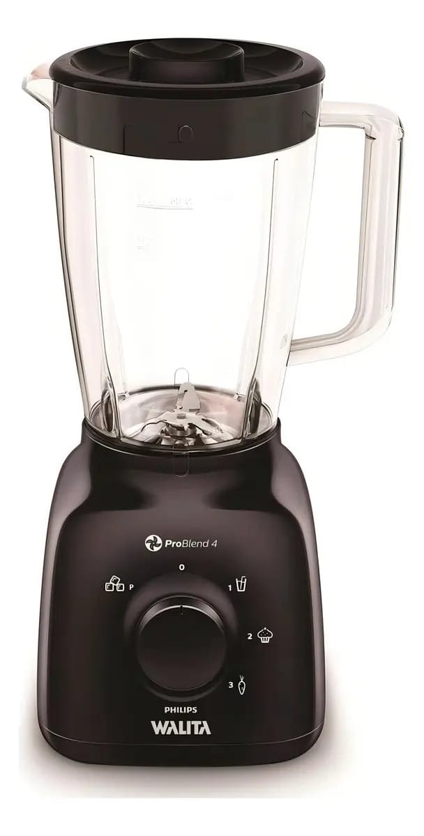 Liquidificador Philips Walita Problend 4 Com Filtro 3 Veloci Cor Preto