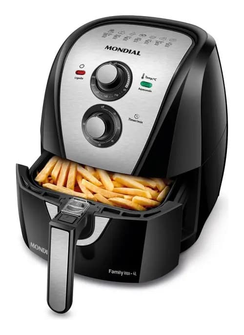 Fritadeira Sem Óleo Air Fryer 4L, Mondial, 1500W - AFN-40-BI