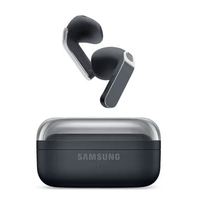 Samsung Galaxy Buds4 · ANC: Sim · Capacidade da bateria: 45 mAh · Conectividade: Bluetooth 6.1, USB-C, Qi wireless charging — foto 2 de 3