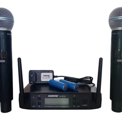 Microfone Shure Sem Fio Duplo Glxd4 Beta 58a · Cor: Preto — foto 7 de 7