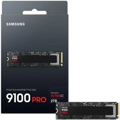 SSD Samsung 2TB 9100 PRO NVMe M.2 2280 PCIe 5.0 Gen5 c… · Cor: Preto — foto 3 de 4