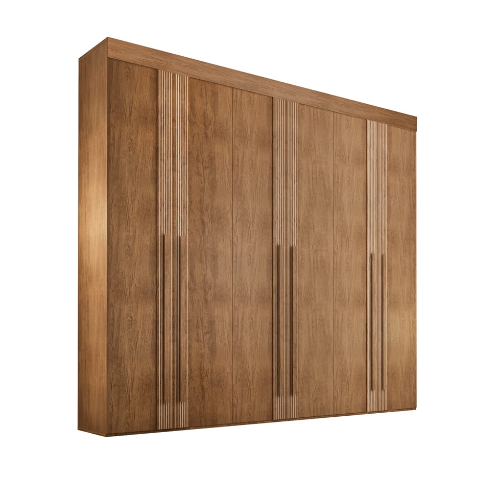 Guarda-Roupa Casal Lucca Premium 6 Portas Imbuia